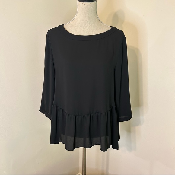 ZOA black long sleeve blouse - Size Large - Picture 2 of 8